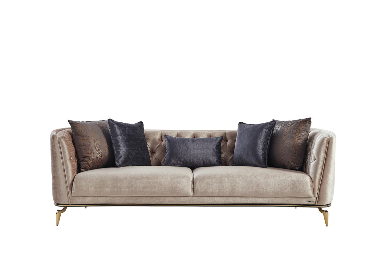Plaza Lara Cream Sofa from Bellona - Luna Furniture