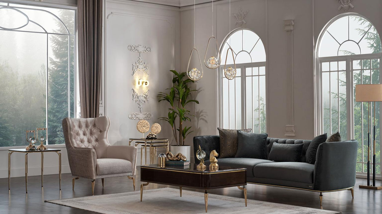 Plaza Lara Green Living Room Set from Bellona - Luna Furniture