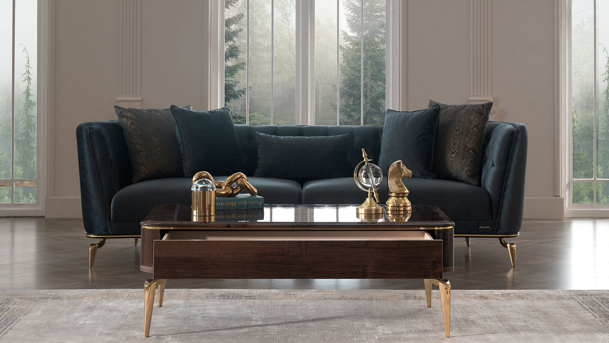 Plaza Lara Green Sofa from Bellona - Luna Furniture