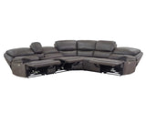 Plaza Smoked Gray 6-Piece Power Reclining Sectional from Steve Silver - Luna Furniture