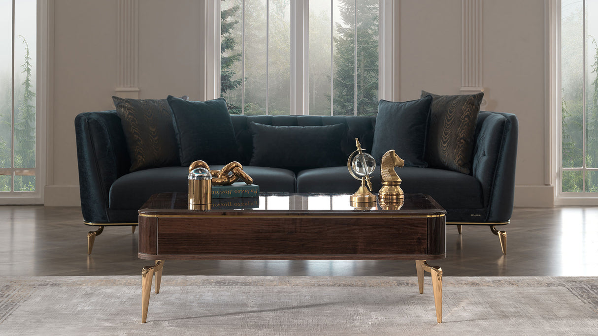 Plaza Walnut Coffee Table from Bellona - Luna Furniture