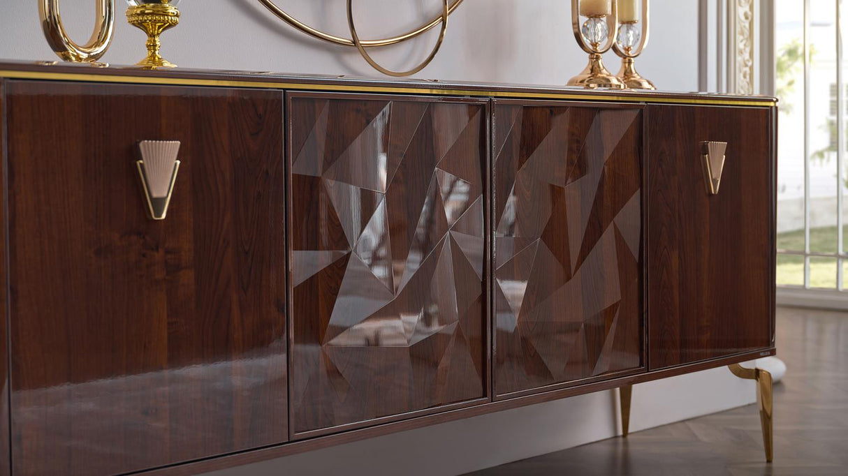 Plaza Walnut Console/Buffet from Bellona - Luna Furniture