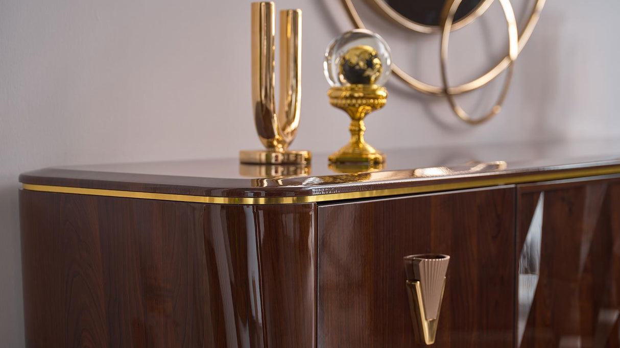 Plaza Walnut Console/Buffet from Bellona - Luna Furniture