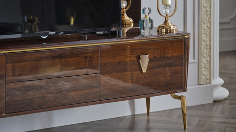 Plaza Walnut TV Stand from Bellona - Luna Furniture