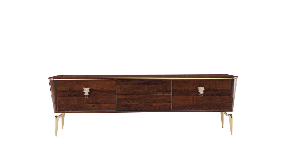 Plaza Walnut TV Stand from Bellona - Luna Furniture