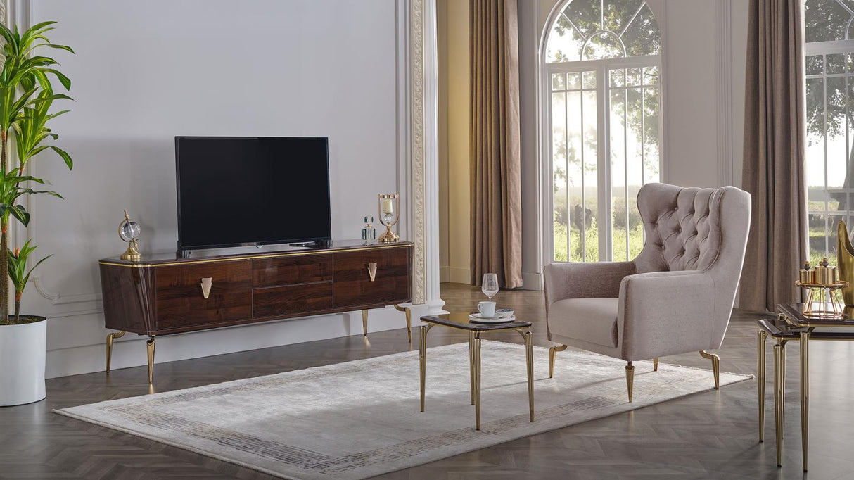 Plaza Walnut TV Stand from Bellona - Luna Furniture