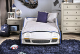 Poe White/Blue Twin Bed from Furniture of America - Luna Furniture