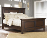 Porter Rustic Brown King Panel Bed, Chest and 2 Nightstands from Ashley Furniture - Luna Furniture