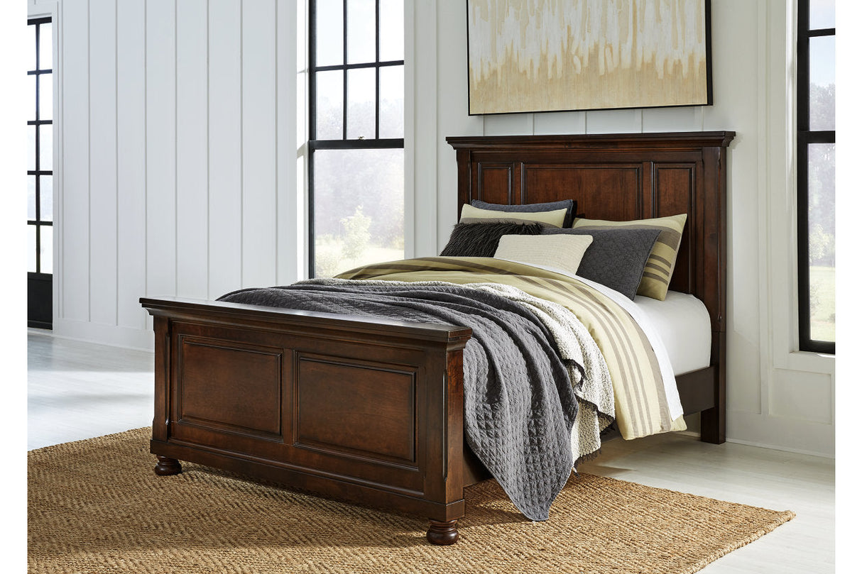 Porter Rustic Brown Queen Panel Bed from Ashley - Luna Furniture