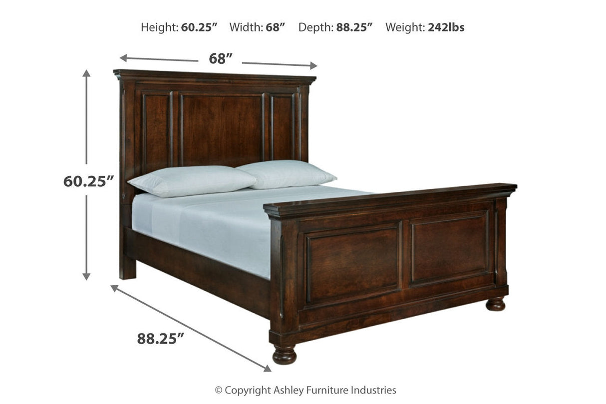 Porter Rustic Brown Queen Panel Bed from Ashley - Luna Furniture