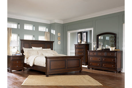 Porter Rustic Brown Queen Panel Bed from Ashley - Luna Furniture