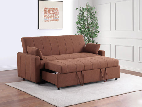 Portland Copper Boucle Sleeper Sofa Bed from Coaster - Luna Furniture