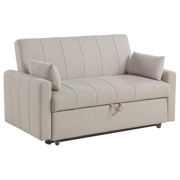 Portland Latte Boucle Sleeper Sofa Bed