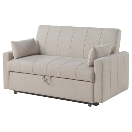 Portland Latte Boucle Sleeper Sofa Bed from Coaster - Luna Furniture