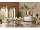 Prag Dining Table, Table 130" from Furnia - Luna Furniture