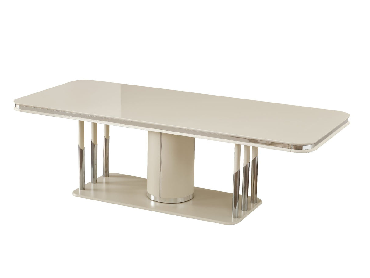 Prag Dining Table, Table 110" from Furnia - Luna Furniture