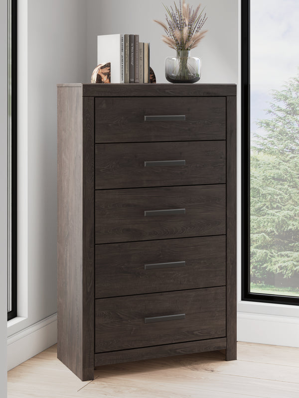 Prendonea Charcoal Chest of Drawers