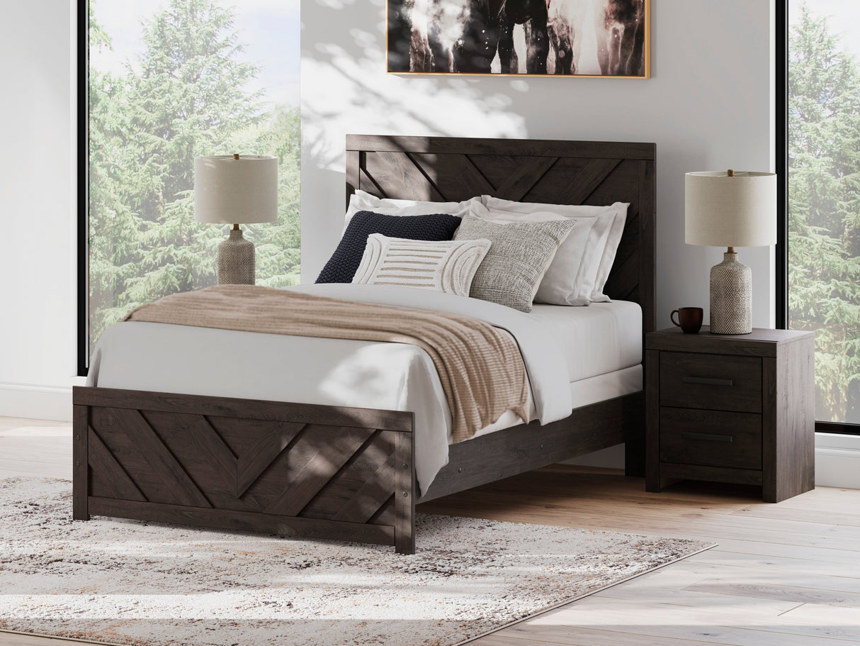Prendonea Charcoal Full Panel Bed from Ashley - Luna Furniture