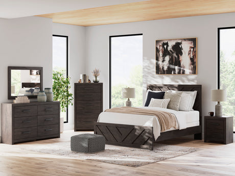 Prendonea Charcoal Panel Bedroom Set from Ashley - Luna Furniture