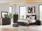 Prendonea Charcoal Panel Bedroom Set from Ashley - Luna Furniture