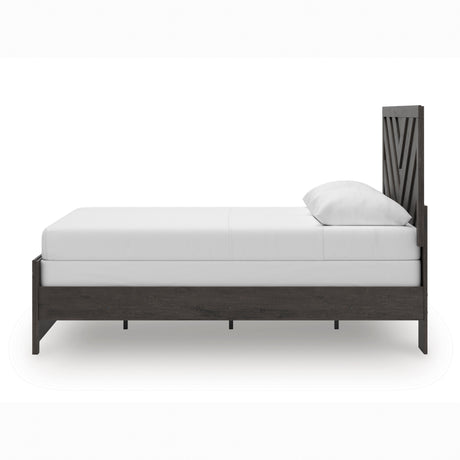 Prendonea Charcoal Queen Panel Bed from Ashley - Luna Furniture
