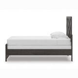 Prendonea Charcoal Twin Panel Bed from Ashley - Luna Furniture