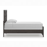 Prendonea Charcoal Twin Panel Bed from Ashley - Luna Furniture