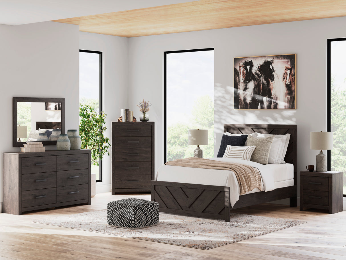 Prendonea Charcoal Youth Panel Bedroom Set from Ashley - Luna Furniture