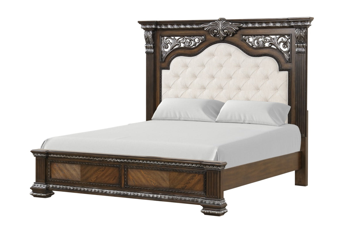 Promenade Espresso Queen Bed from Furniture of America - Luna Furniture