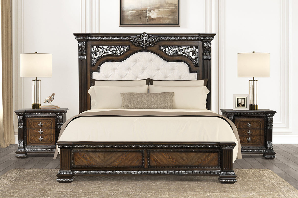 Promenade Espresso Queen Bed from Furniture of America - Luna Furniture