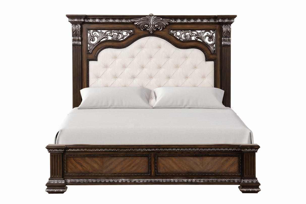 Promenade Espresso Queen Bed from Furniture of America - Luna Furniture