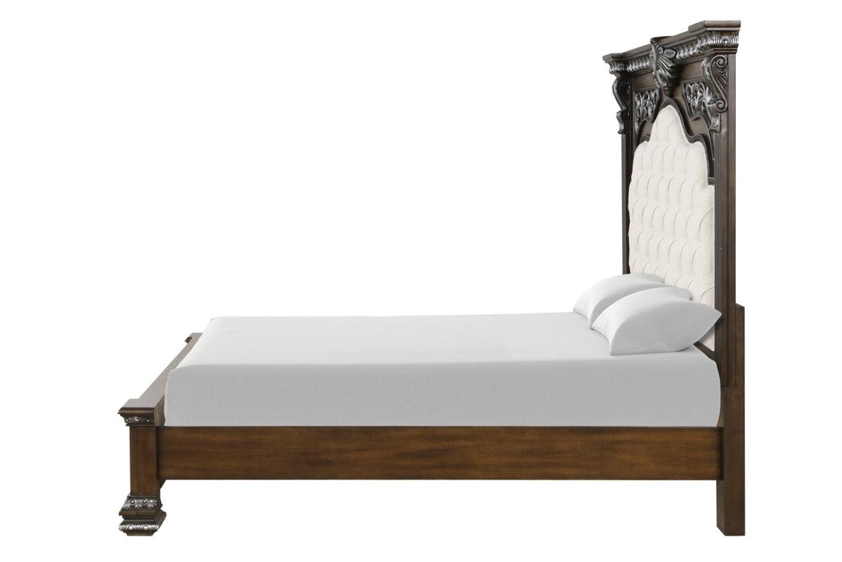 Promenade Espresso Queen Bed from Furniture of America - Luna Furniture