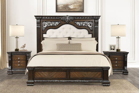 Promenade Espresso Queen Bed from Furniture of America - Luna Furniture