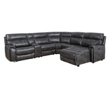 Provo Gray 6-Piece RAF Chaise Dual Power Reclining Sectional from Steve Silver - Luna Furniture