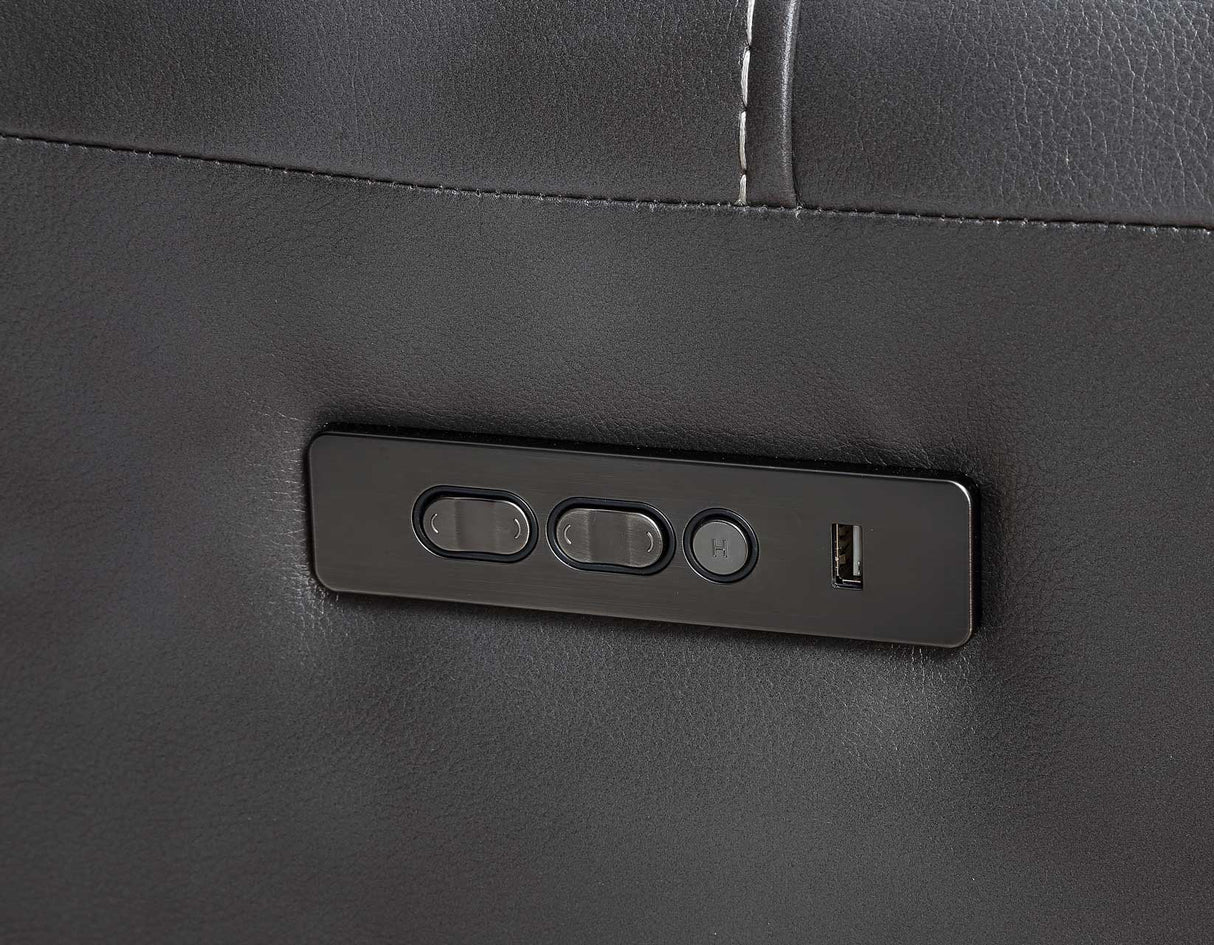 Provo Gray 6-Piece RAF Chaise Dual Power Reclining Sectional from Steve Silver - Luna Furniture