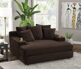 Puffy Chocolate Oversized Chaise Lounge from Happy Homes - Luna Furniture