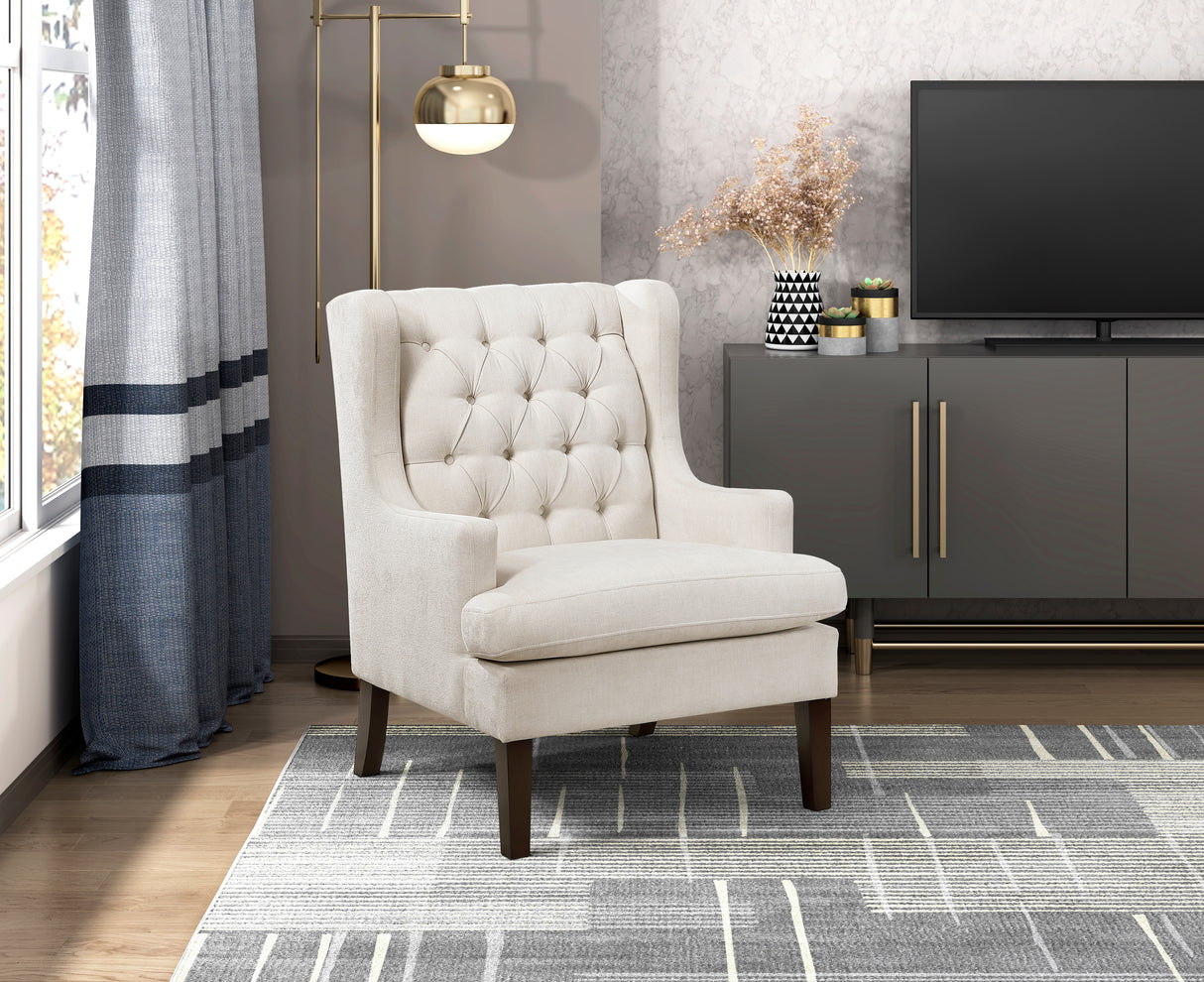 Quent Beige Accent Chair from Homelegance - Luna Furniture