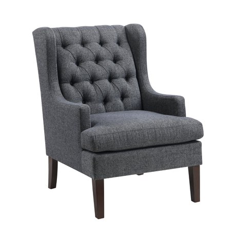 Quent Charcoal Accent Chair from Homelegance - Luna Furniture