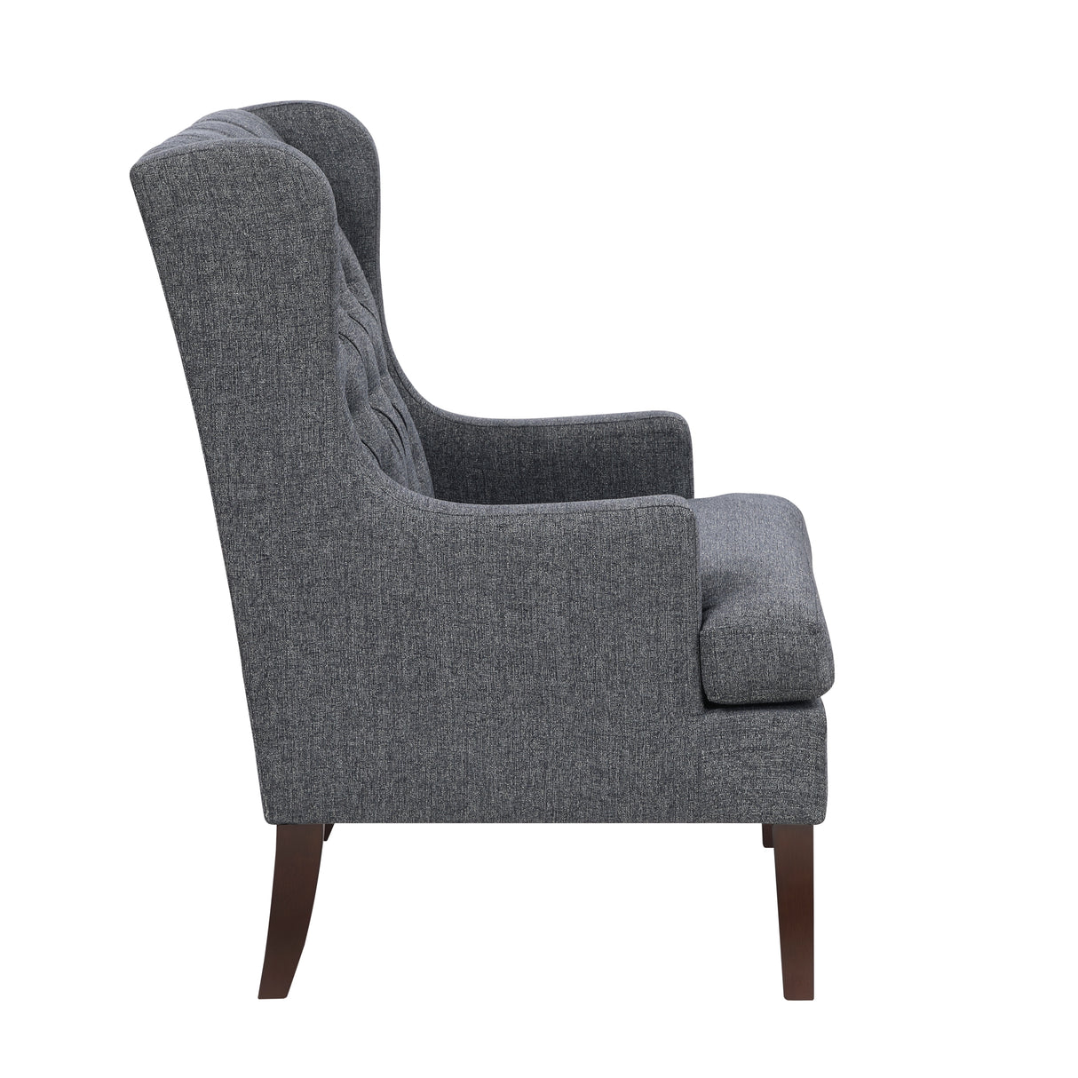 Quent Charcoal Accent Chair from Homelegance - Luna Furniture