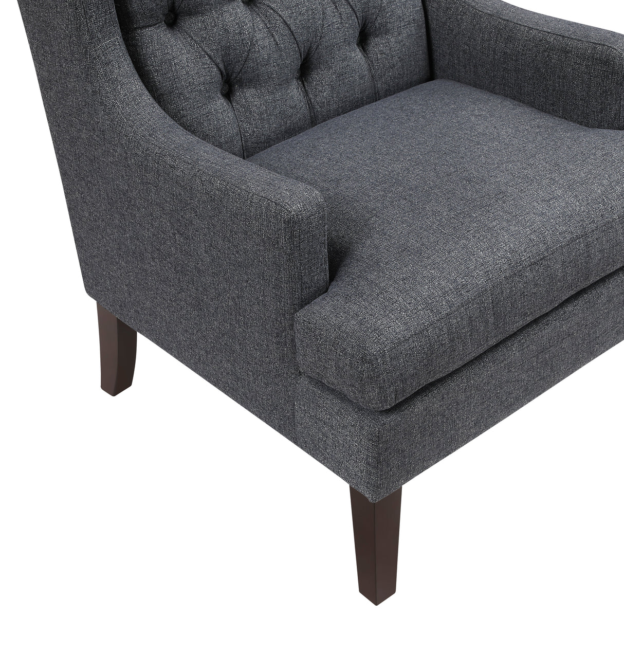 Quent Charcoal Accent Chair from Homelegance - Luna Furniture