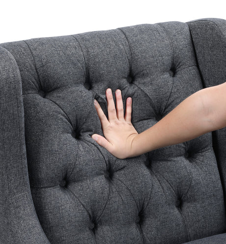 Quent Charcoal Accent Chair from Homelegance - Luna Furniture