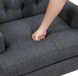 Quent Charcoal Accent Chair from Homelegance - Luna Furniture