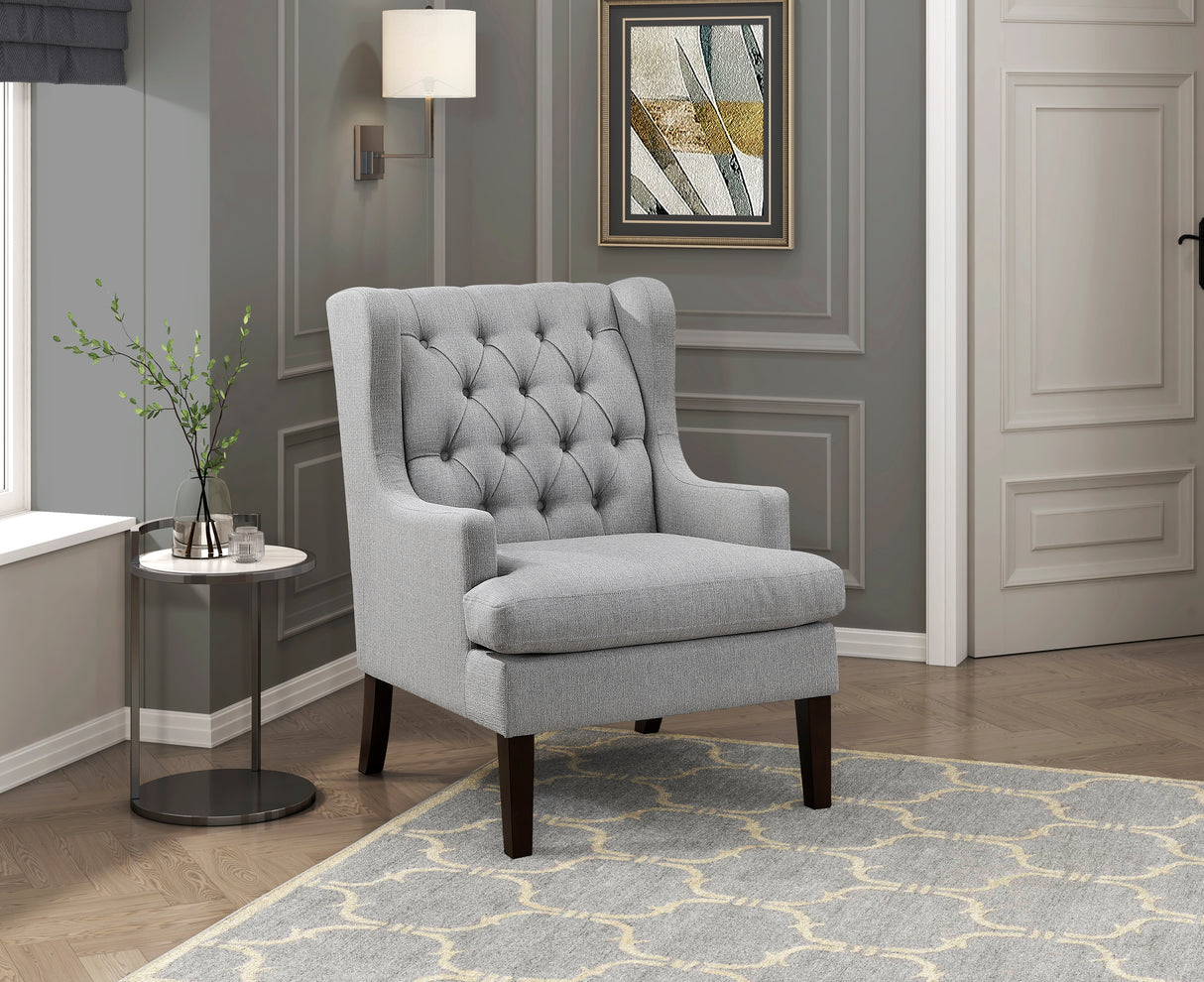 Quent Gray Accent Chair from Homelegance - Luna Furniture