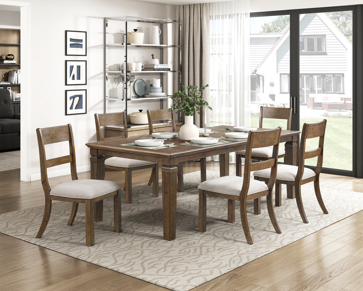 Quinn Light Brown 84" Extendable Dining Table from Homelegance - Luna Furniture