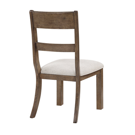 Quinn Light Brown/Light Gray 7-Piece 84" Extendable Dining Set from Homelegance - Luna Furniture