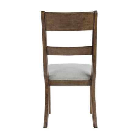 Quinn Light Brown/Light Gray Dining Side Chair, Set of 2 from Homelegance - Luna Furniture