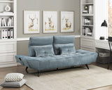9556BUE-3PW Sofa with Power Adjustable Seat Depth and Manual Adjustable Headrests from Homelegance - Luna Furniture