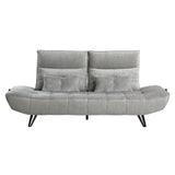 Quonsett Gray Sofa with Power Adjustable Seat from Homelegance - Luna Furniture