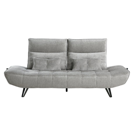 Quonsett Gray Sofa with Power Adjustable Seat from Homelegance - Luna Furniture
