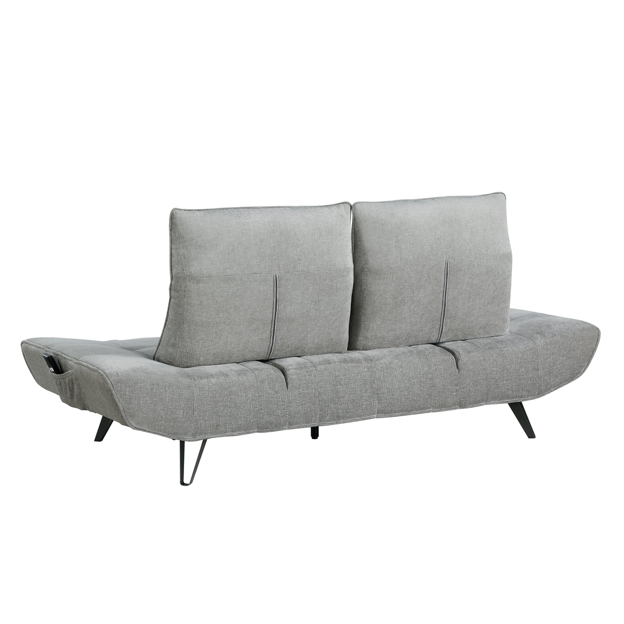 Quonsett Gray Sofa with Power Adjustable Seat from Homelegance - Luna Furniture
